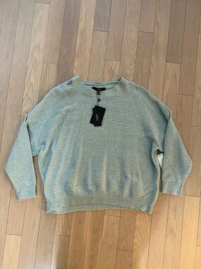 Vero Moda Curve Sadella Textured Crewneck Sweater NWT Mint 3X